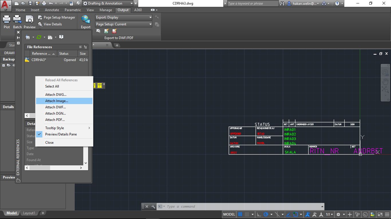 Ritningshuvudet - CAD Shop